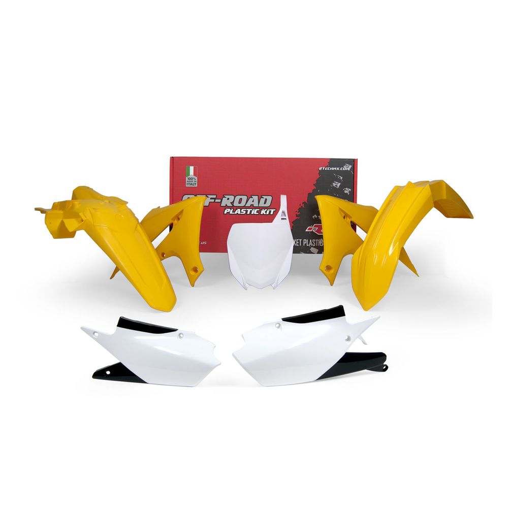 Plastics Kit 5 Pcs Yz Yellow-white Replica Yamaha - Grafite Offroad