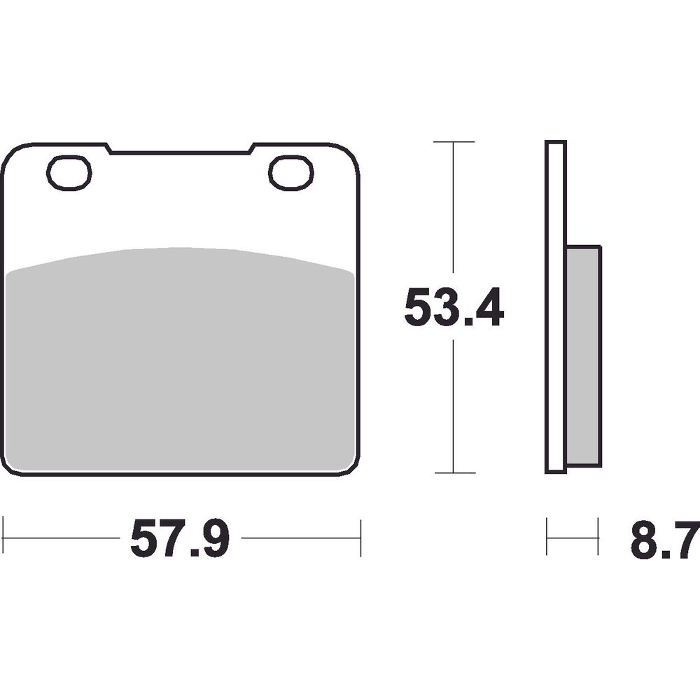 Street Brake Pads | Organic Standard | Front - Ecer90
