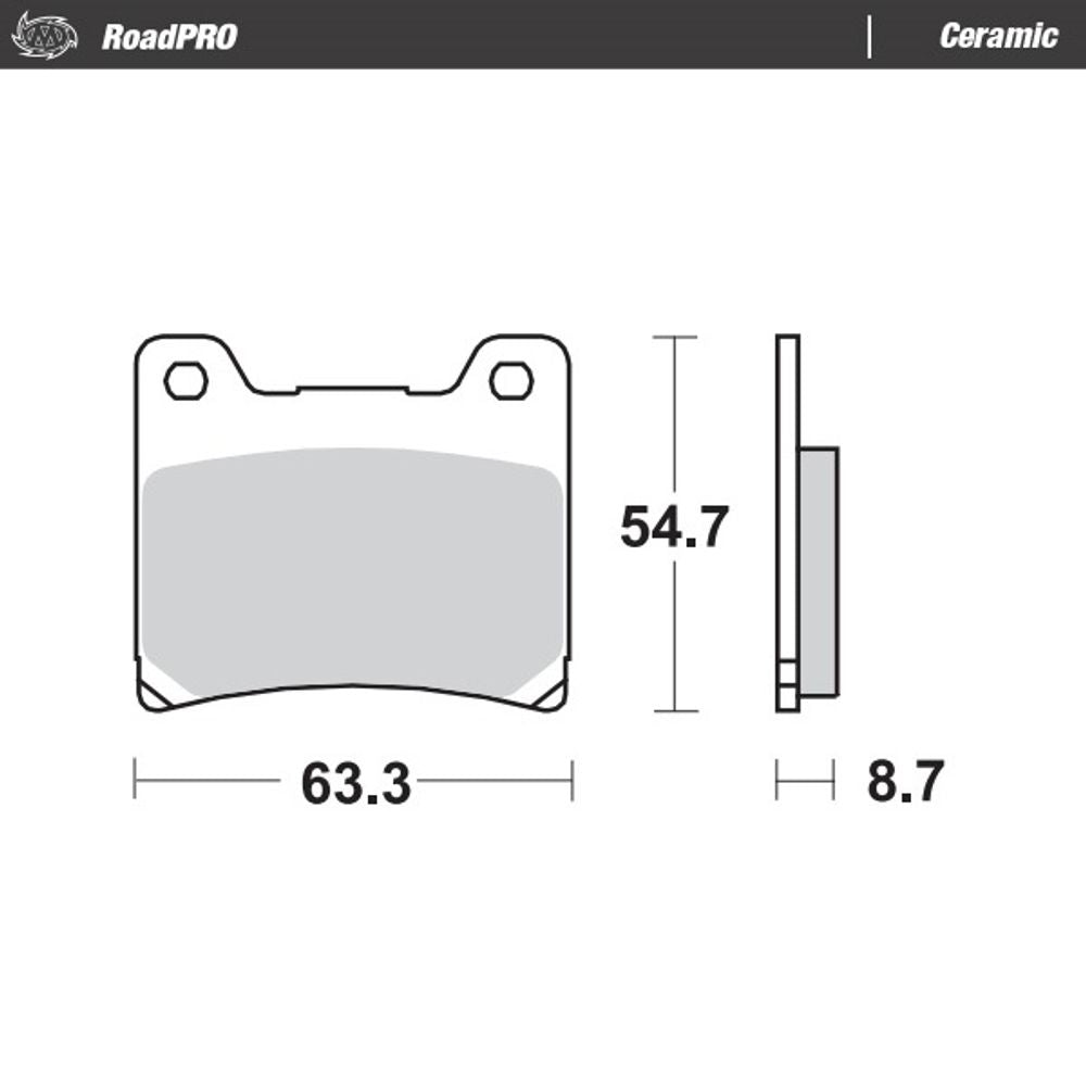Brake Pads Roadpro Ceramic - Front and Rear - Grafite Offroad