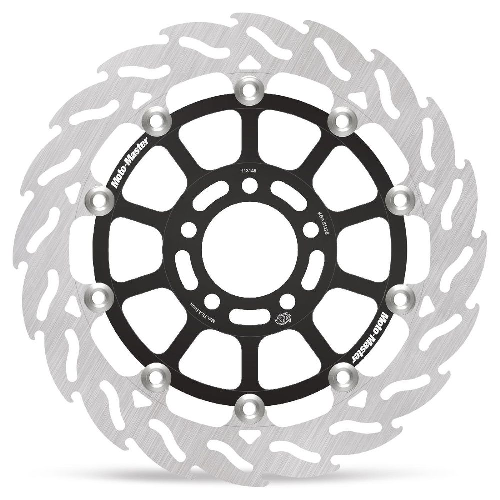 Brake Disc Road Flame Racing - Floating - Front Right - Kawasaki: Zx, Zr, Zzr, Gpz - Grafite Offroad