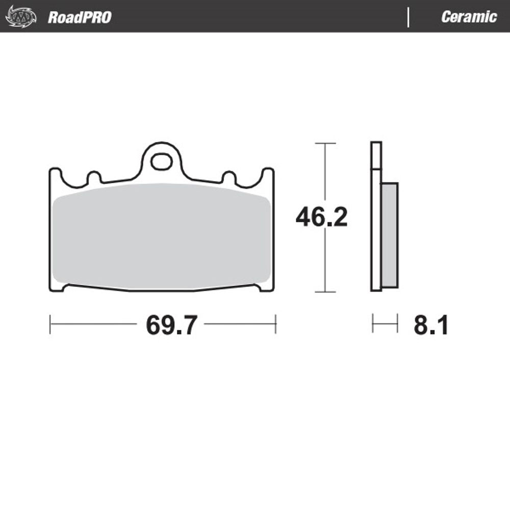 Brake Pads Roadpro Ceramic - Front - Grafite Offroad