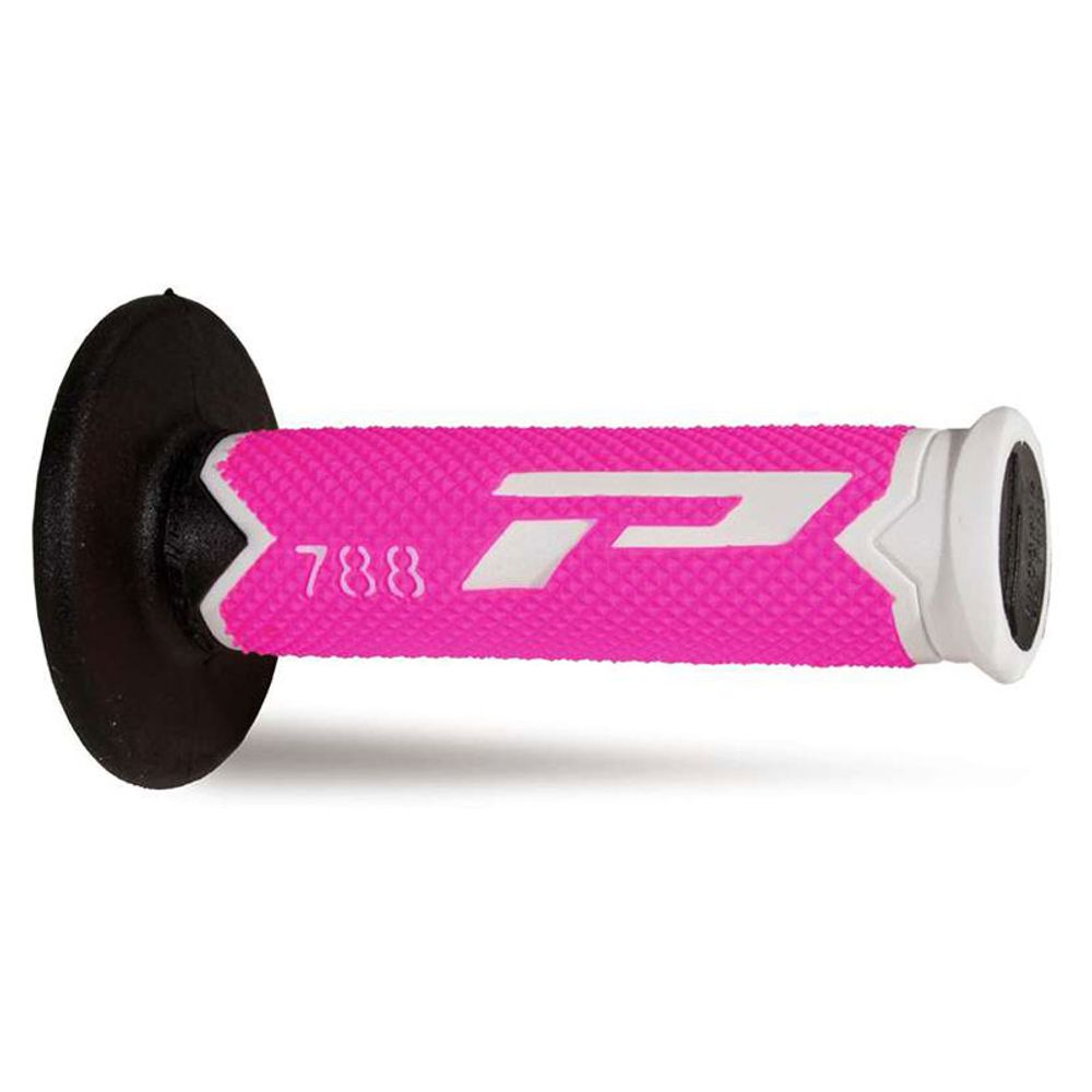 Grips Progrip 788 Mm 22/25 - Triple Density - White/fuxia/black