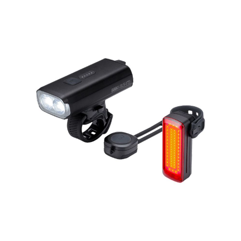 Lights Set Front-rear Strikduo 1600 Combo + Bls-137 Signal + Remote - Grafite Offroad