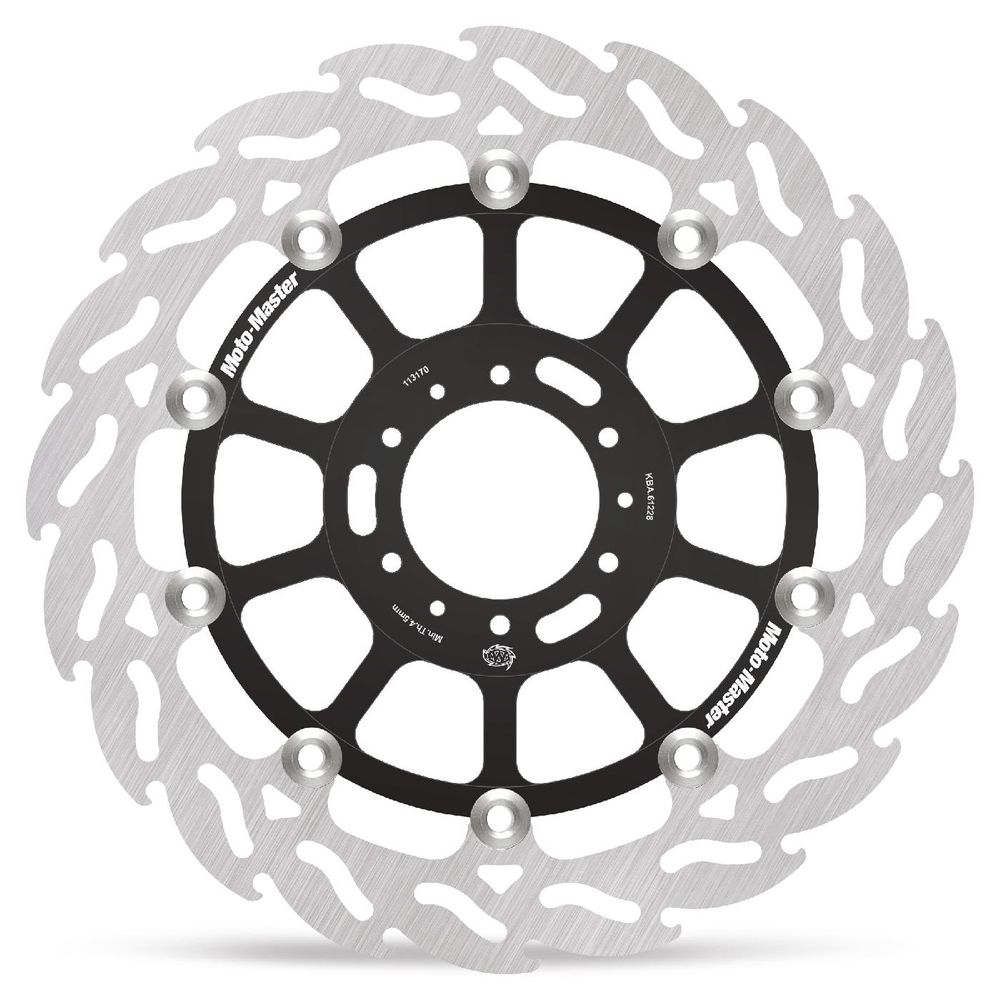 Brake Disc Road Flame - Floating - Front Right - Honda: Vfr 800, Xl1000 Varadero Abs - Grafite Offroad