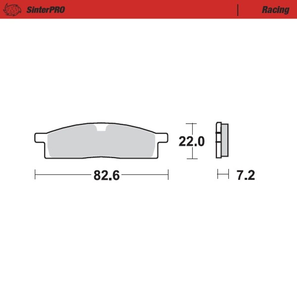 Sinter Brake Pads - Front - Sinter Pro Racing (ece90) - Yz 80,85,65 - Grafite Offroad