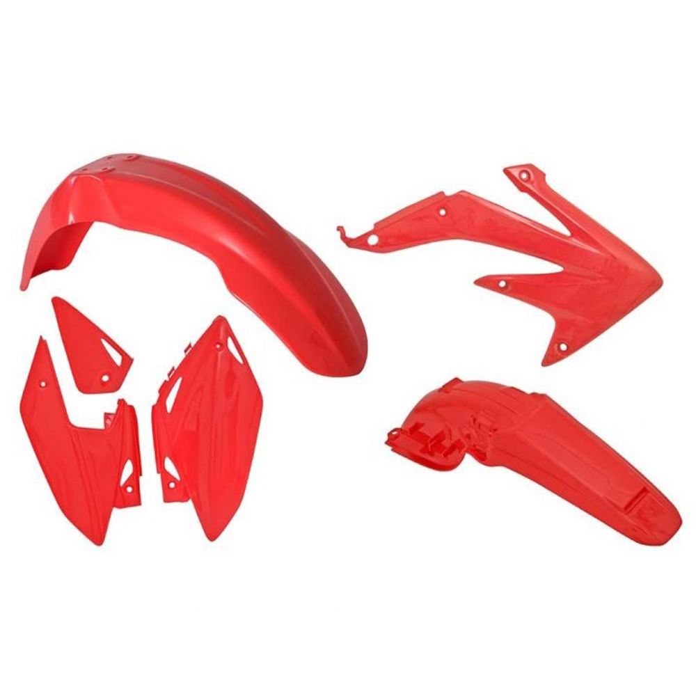 Plastics Kit 4 Pcs Red Colors Replica Honda - Grafite Offroad
