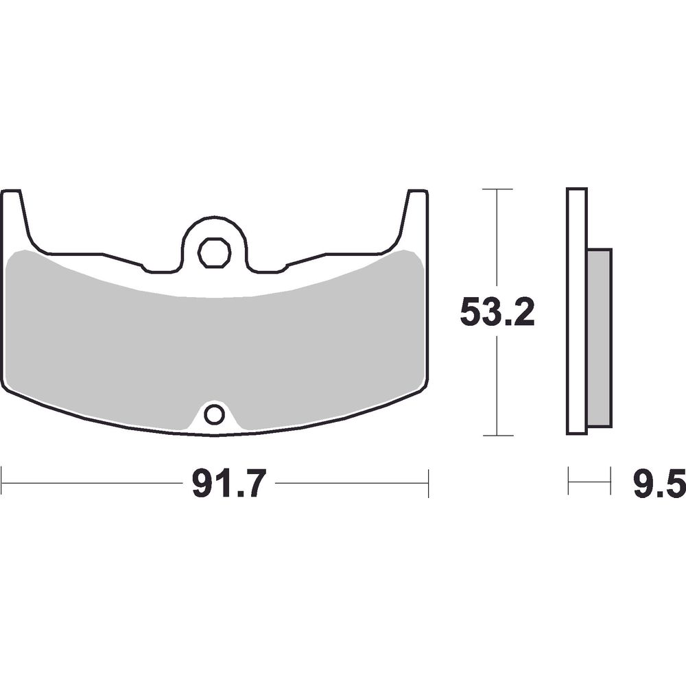 Street Brake Pads | Organic Standard | Rear - Ecer90
