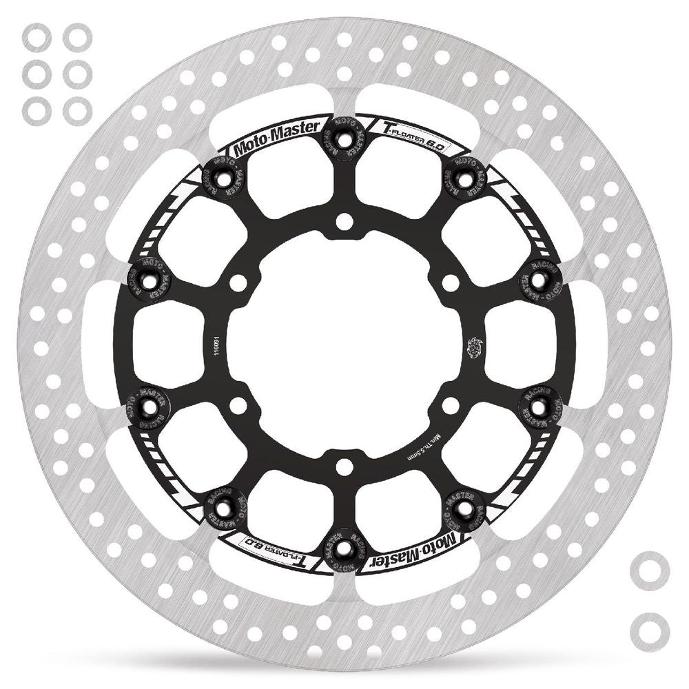 Brake Disc Road Prof. Halo (+ 2x Caliper Spacer Ring)- Floating - Front Oversize - Suzuki (t-floater 320x6.0mm) - Grafite Offroad