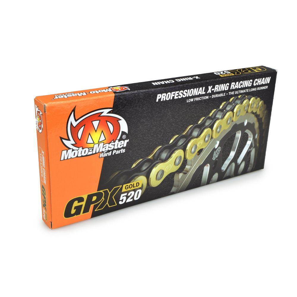 Chain Gpx-520 Gold - with X-ring - (120 Links, with Clip) - Grafite Offroad