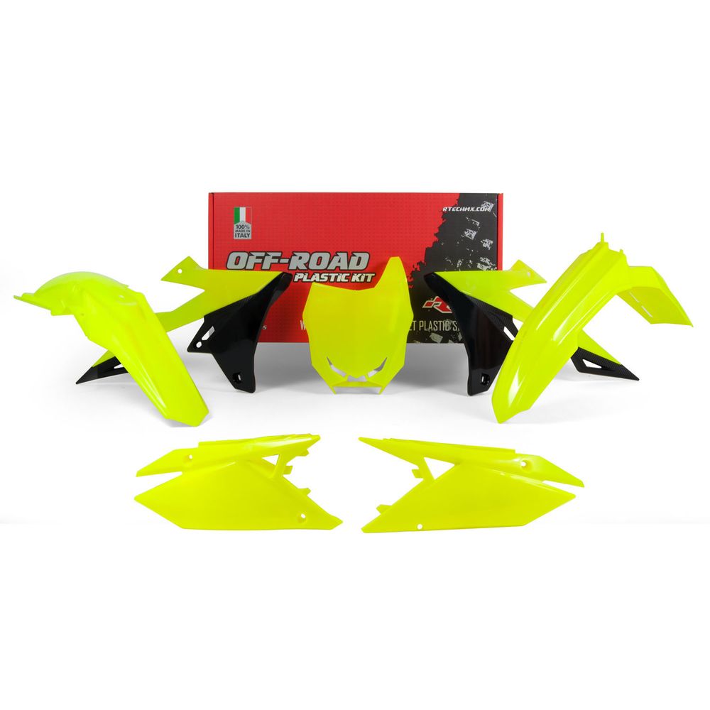 Plastics Kit 5 Pcs Neon Yellow-black Replica Suzuki - Grafite Offroad