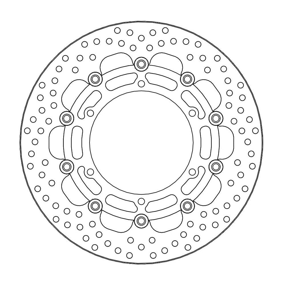 Brake Disc Road Halo - Floating - Front - Yamaha: Mt-01 07-08 - Grafite Offroad