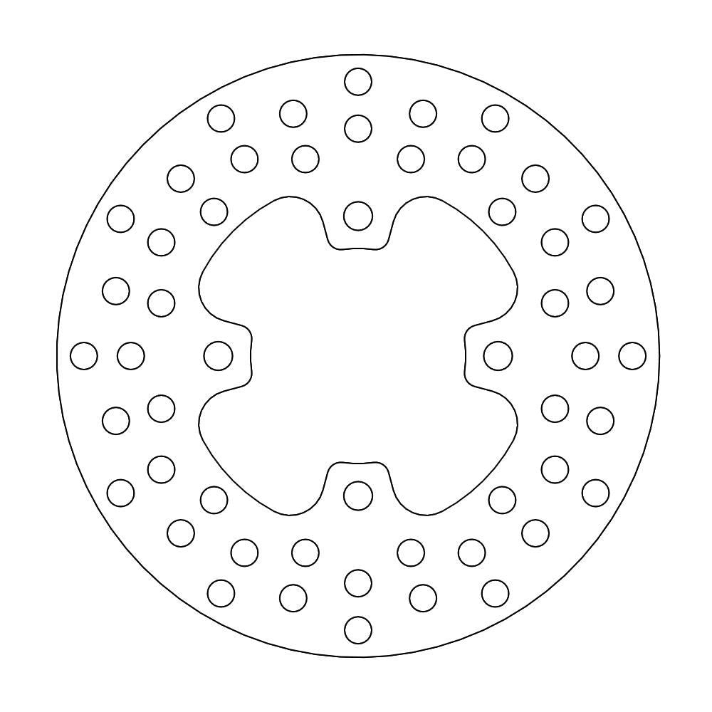 Brake Disc Atv Halo - Front - Polaris: Predator 500/e - Grafite Offroad