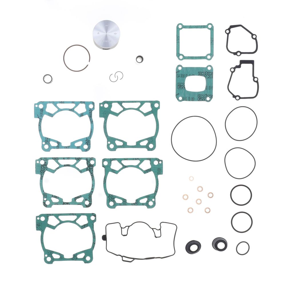 Top End Piston Kit: Cast 2-Stroke Piston Ø 54 mm + Top End Gasket Kit - Grafite Offroad