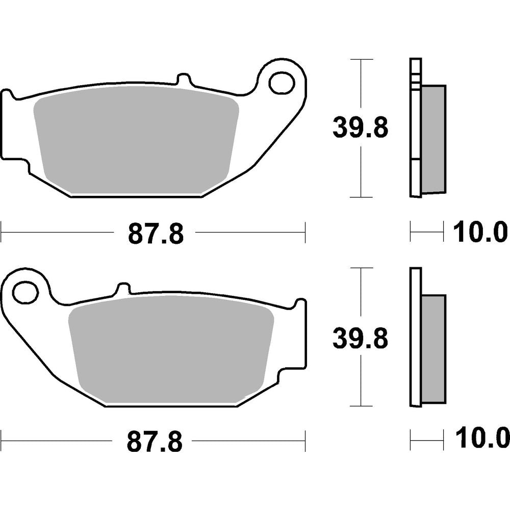 Street Brake Pads | Organic Standard | Rear - Ecer90
