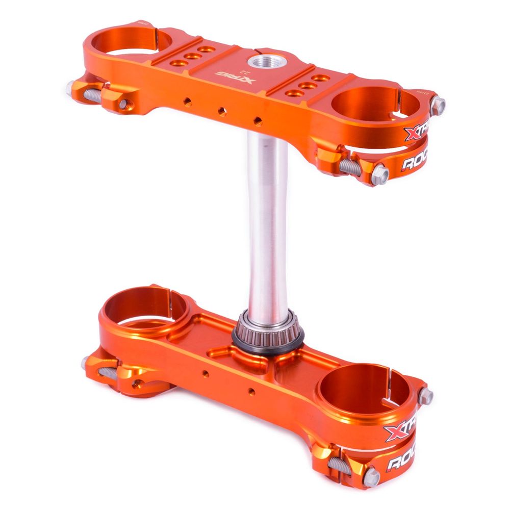 Xtrig Triple Clamp Rocs-tech Fixed Off-set 22mm Ktm Sx / Sx-f 125/450 Arancione - Grafite Offroad
