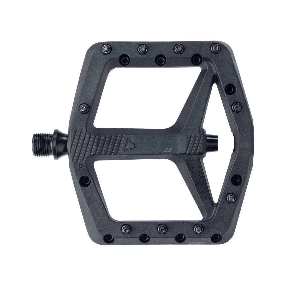 Pedali Flat MTB AllMtn 2.0 Composito 112x106mm Nero Leatt