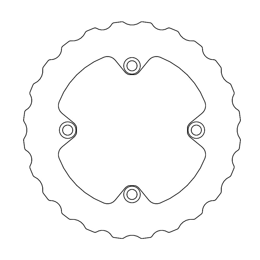 Brake Disc Off-road Nitro Mud - Rear - Sherco - Grafite Offroad