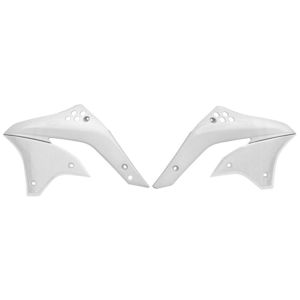 Radiator Scoops White Replica Kawasaki - Grafite Offroad