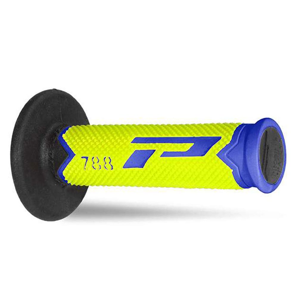 Grips Progrip 788 Mm 22/25 - Triple Density - Light Blue/fluo Yellow/black