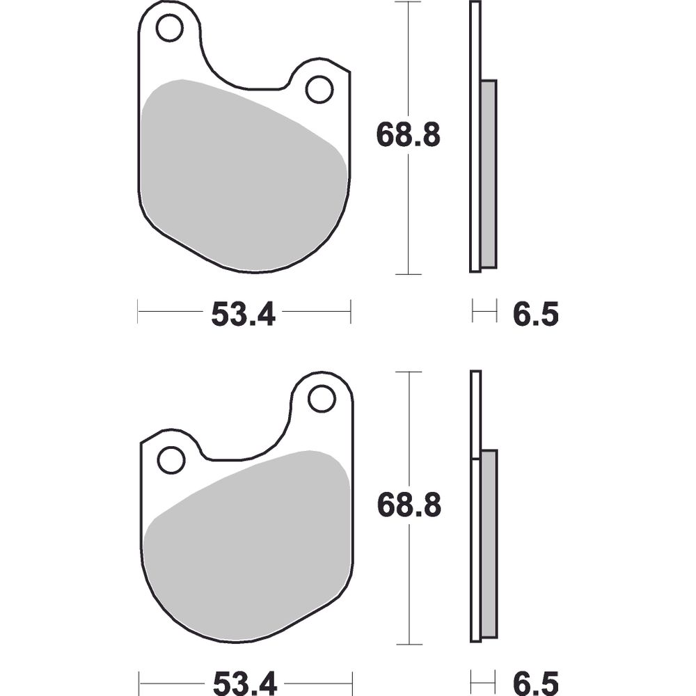 Harley Davidson Brake Pads | Organic Standard | Front - Ecer90
