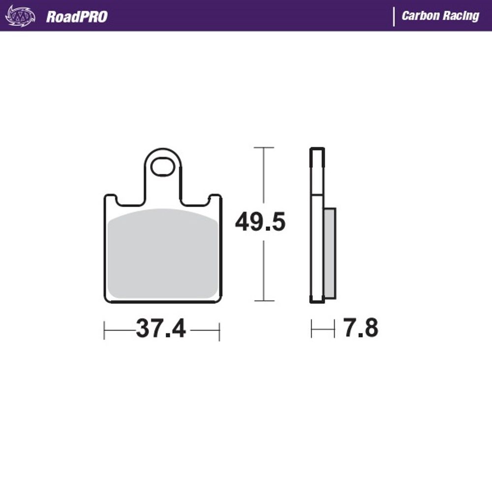 Brake Pads Roadpro Carbon Racing - Front - Grafite Offroad
