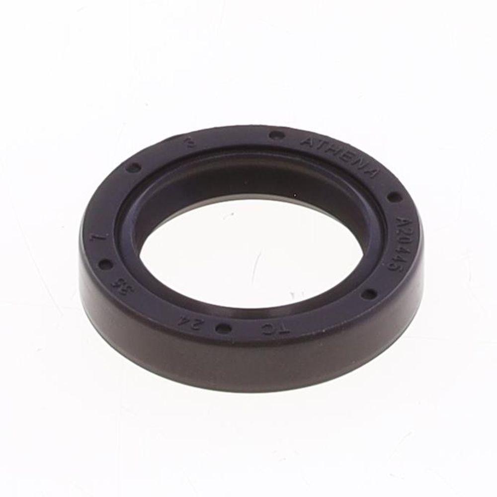 Oil Seal with Rubber Exterior 24x35x7 mm in FKM with one Seal-lip, one Dust Lip and Spring - Grafite Offroad