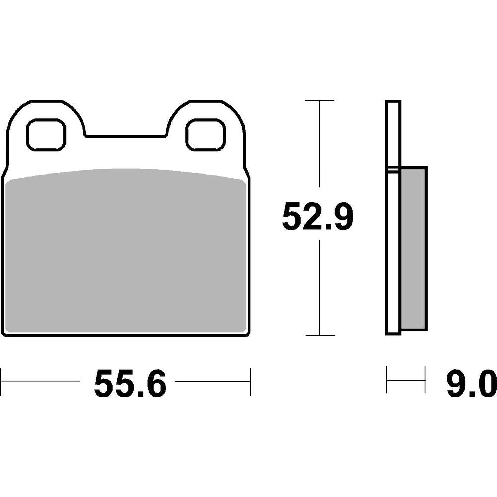 Street Brake Pads | Organic Standard | Front - Ecer90