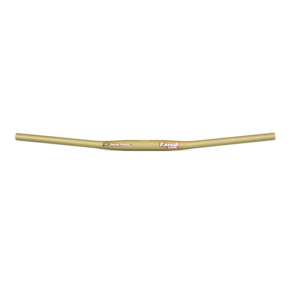 Renthal Handlebar | Fatbar Lite | Aluminum 31.8mm | Zero Rise | Gold - Grafite Offroad