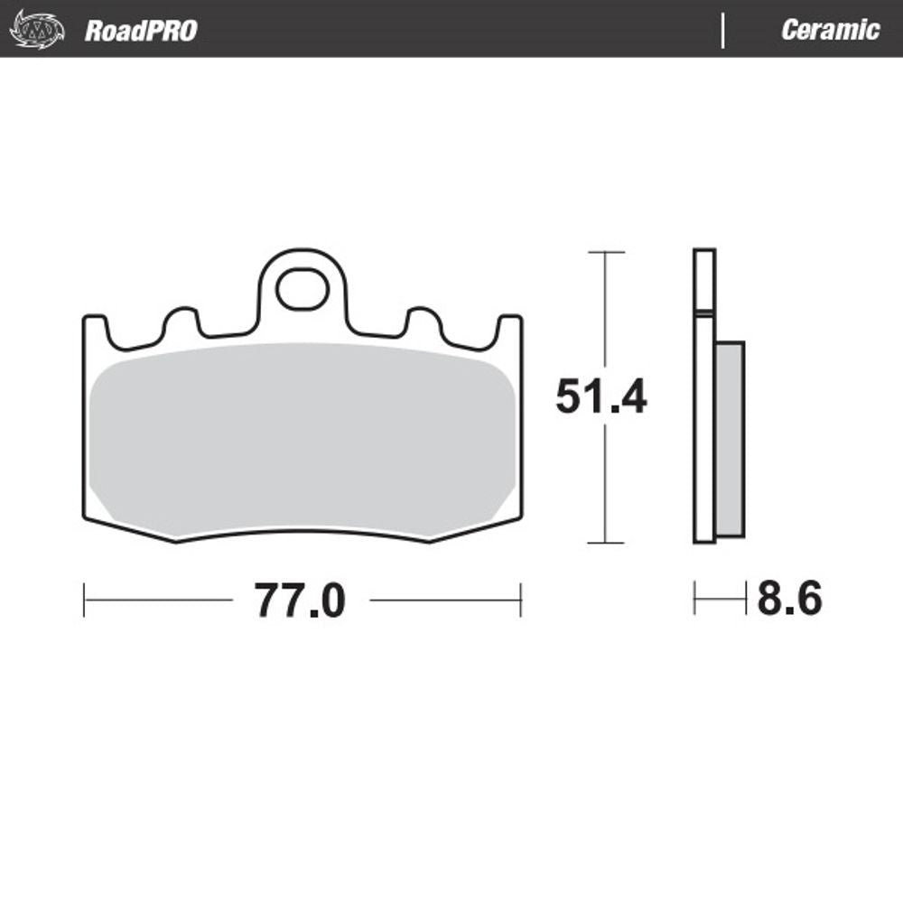 Brake Pads Roadpro Ceramic - Front - Grafite Offroad