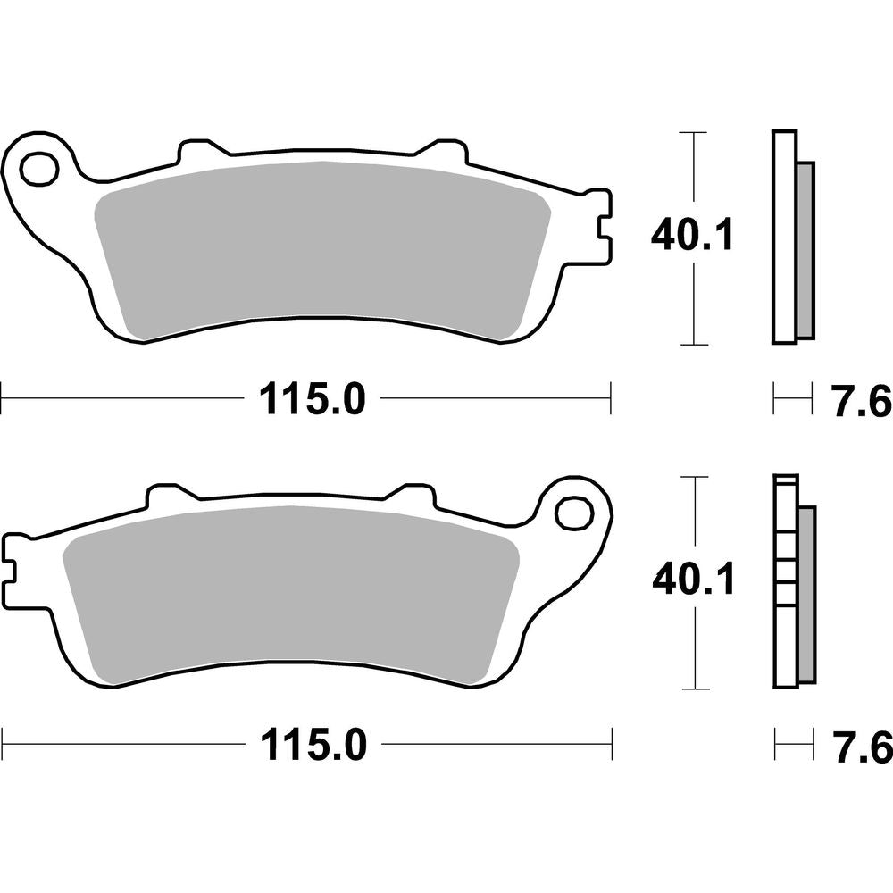 Street Brake Pads | Organic Standard | Front - Ecer90