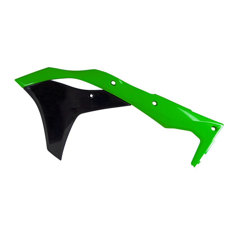 Radiator Scoops Green-black Replica Kawasaki - Grafite Offroad