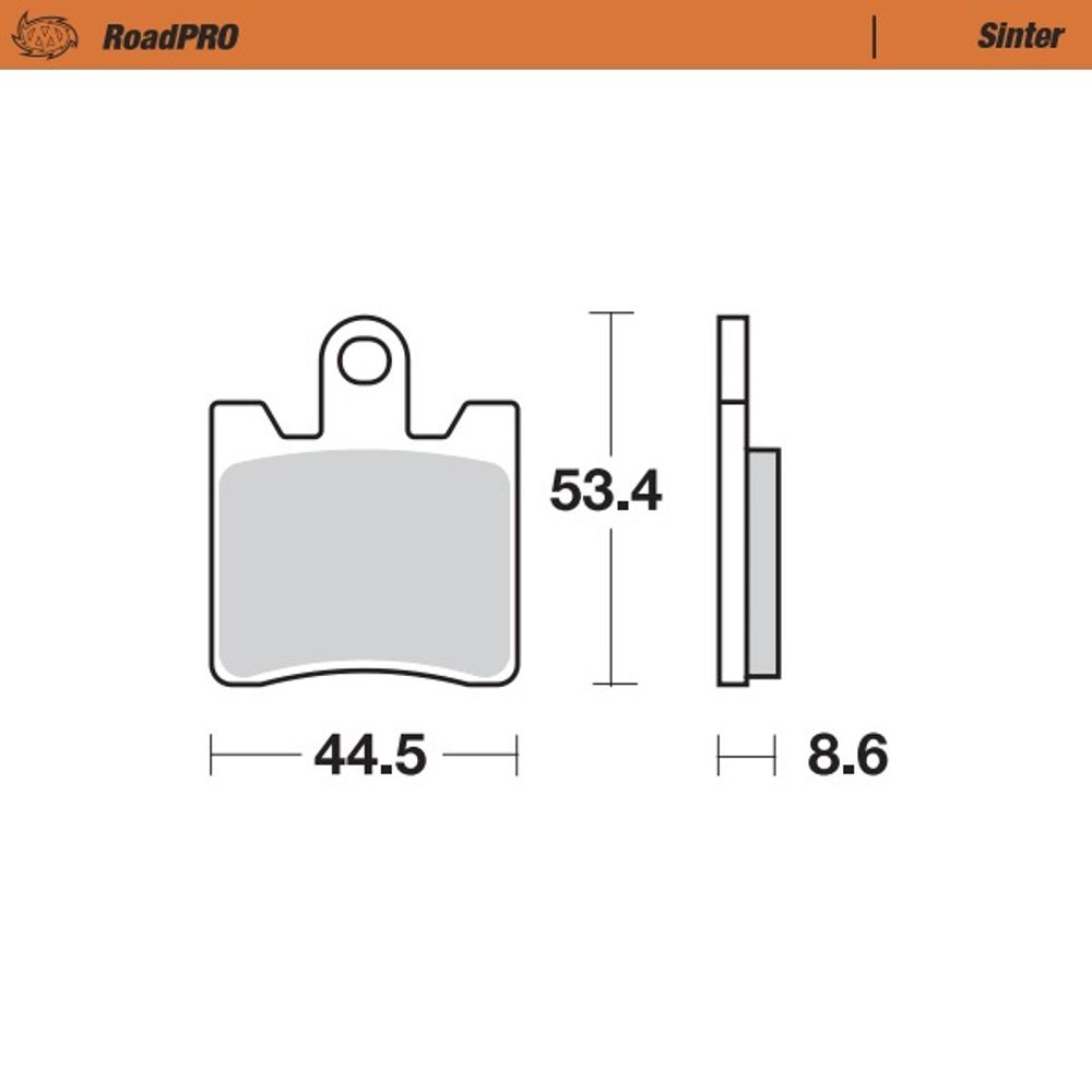 Brake Pads Roadpro Sinter - Front - Grafite Offroad