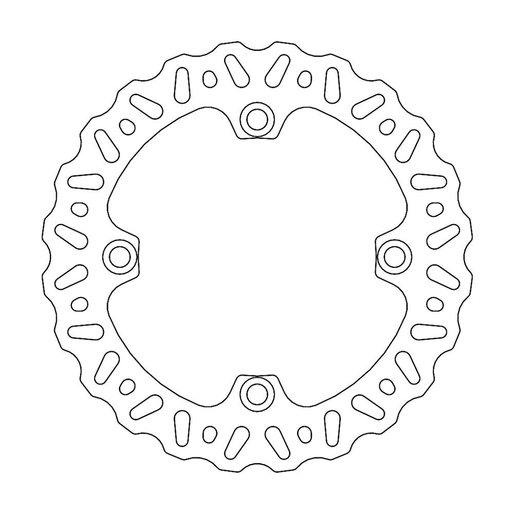 Brake Disc Off-road Nitro - Rear - Honda: Cr 125/250/500 - Grafite Offroad