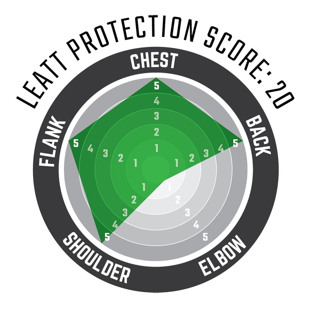 Pettorina moto protettiva Chest Protector 5.5 Pro HD con inserti rigidi anti-impatto Leatt