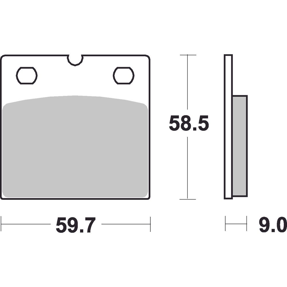 Street Brake Pads | Organic Standard | Front - Ecer90