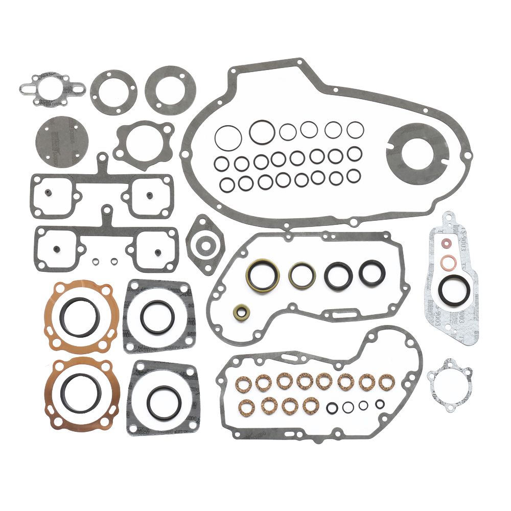 Complete Gasket Kit (oil seals included) Sportster Ironhead 1000 77-81 - Grafite Offroad