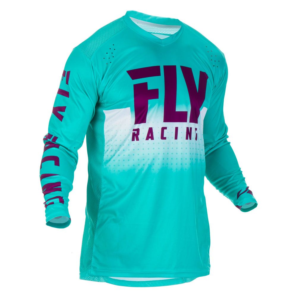 Cross Lite Aqua Green/Purple/White Jersey Size S - Grafite Offroad