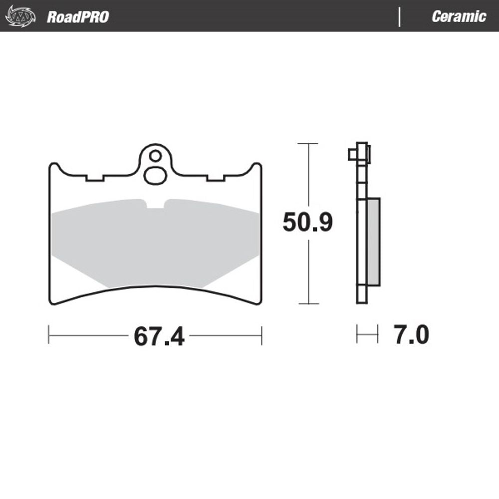 Brake Pads Roadpro Ceramic - Front and Rear - Grafite Offroad