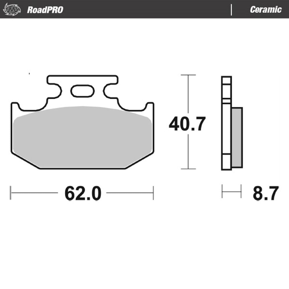Brake Pads Roadpro Ceramic - Rear - Grafite Offroad