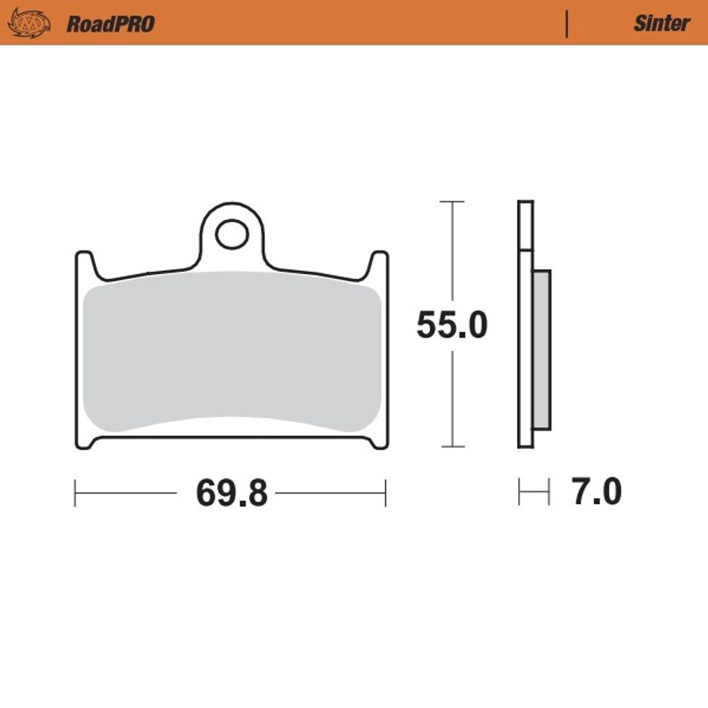 Brake Pads Roadpro Sinter - Front - Grafite Offroad