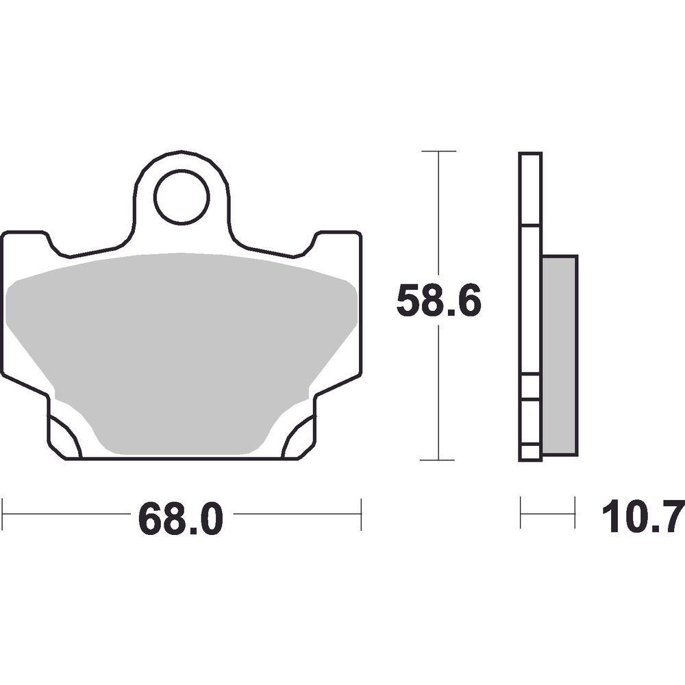 Street Brake Pads | Organic Standard | Front - Ecer90