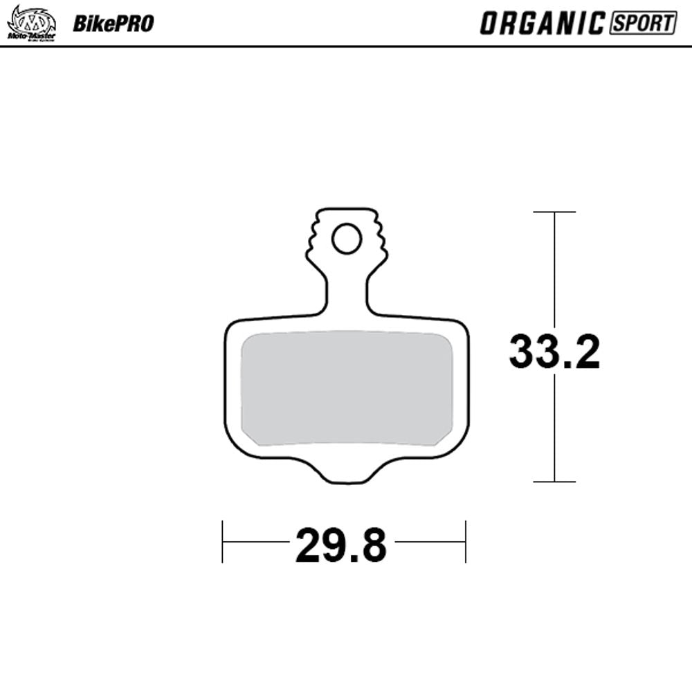 Brake Pads Bicycle Organic Sport: Avid 2-piston - Grafite Offroad