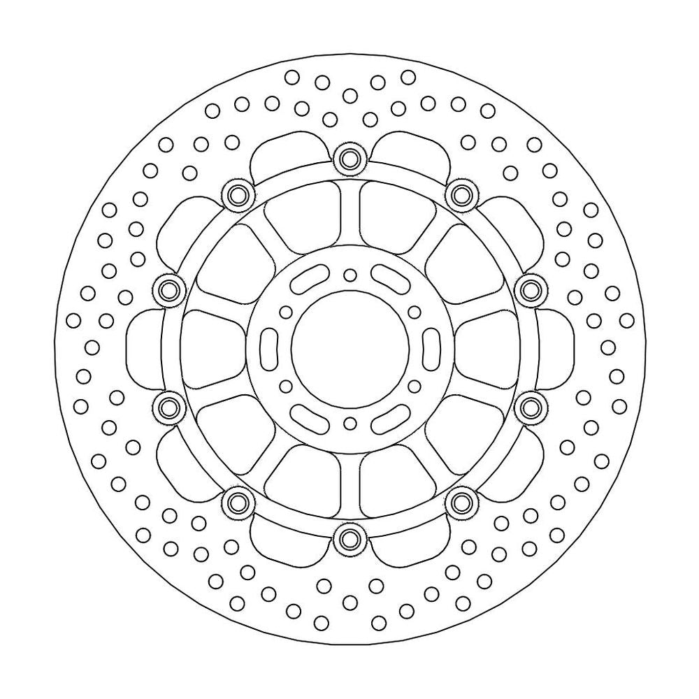 Brake Disc Road Halo - Floating - Front - Honda: Cbr900rr Fireblade - Grafite Offroad