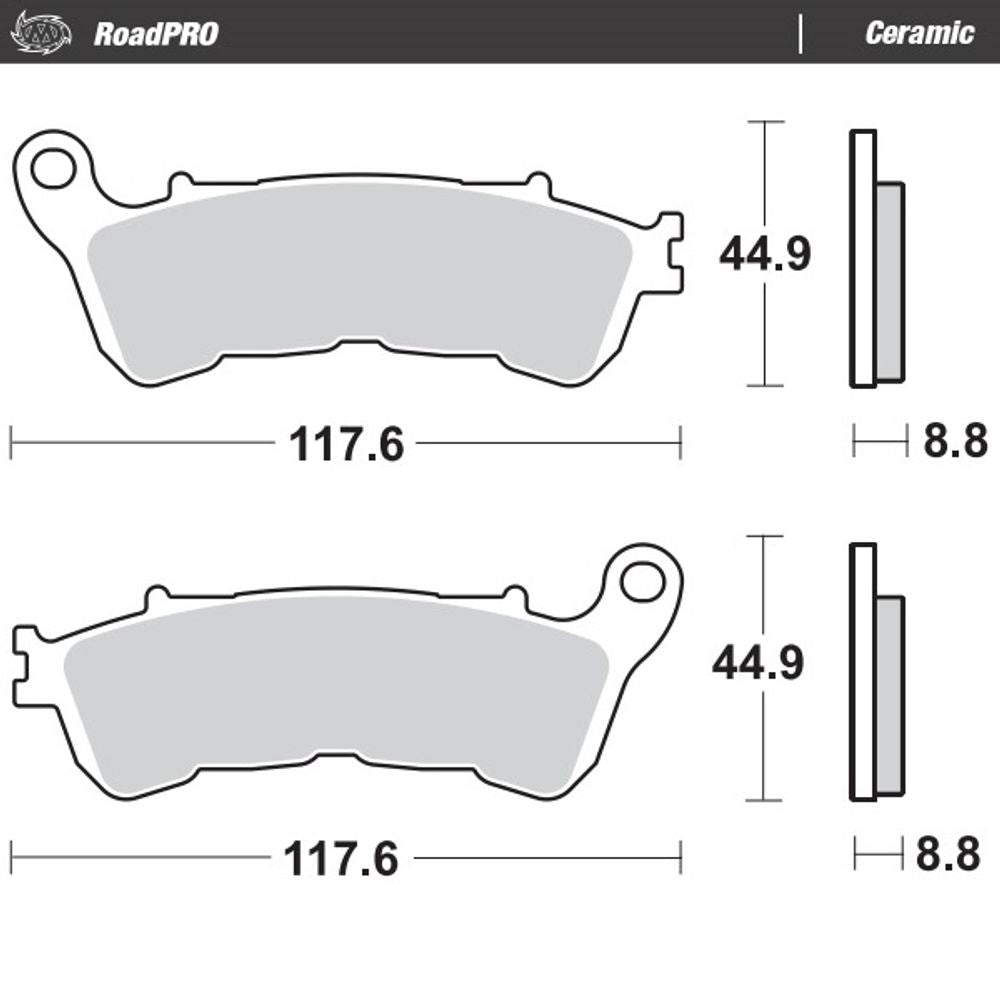 Brake Pads Roadpro Ceramic - Front and Rear - Grafite Offroad
