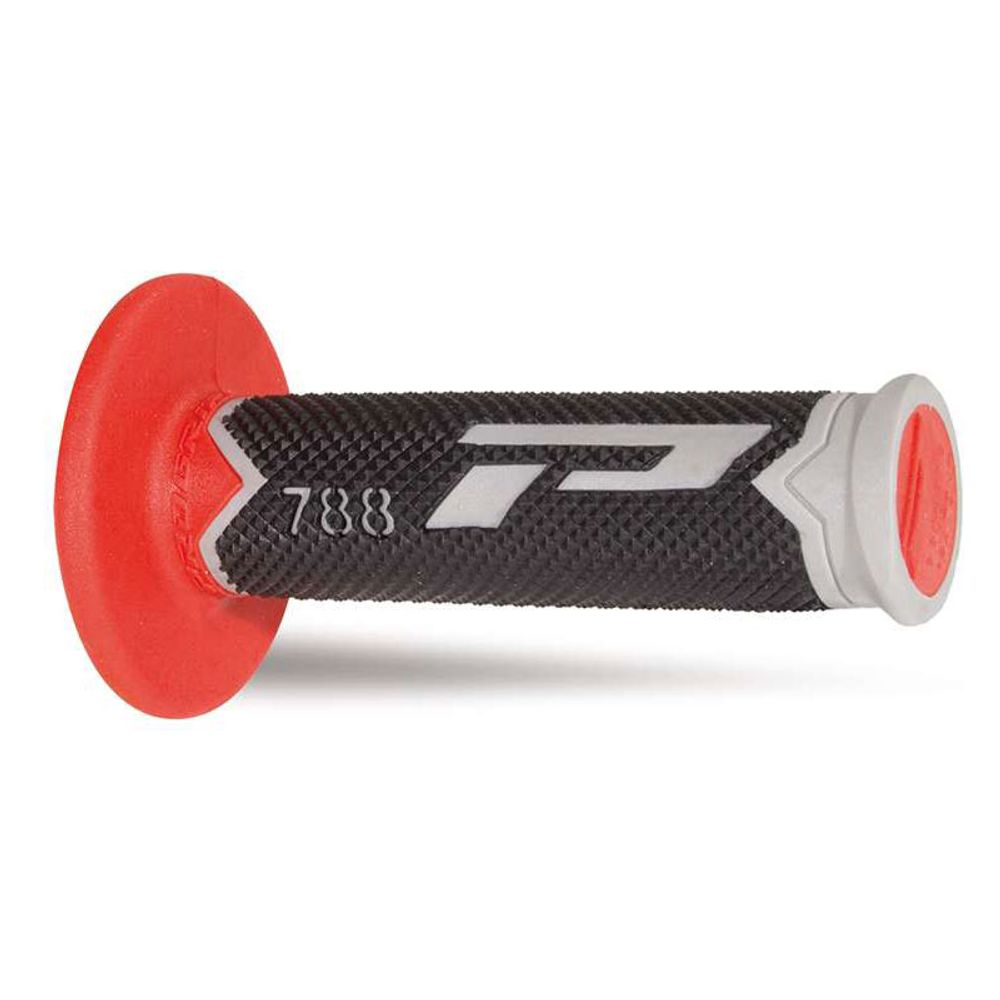 Grips Progrip 788 Mm 22/25 - Triple Density - Grey/black/red