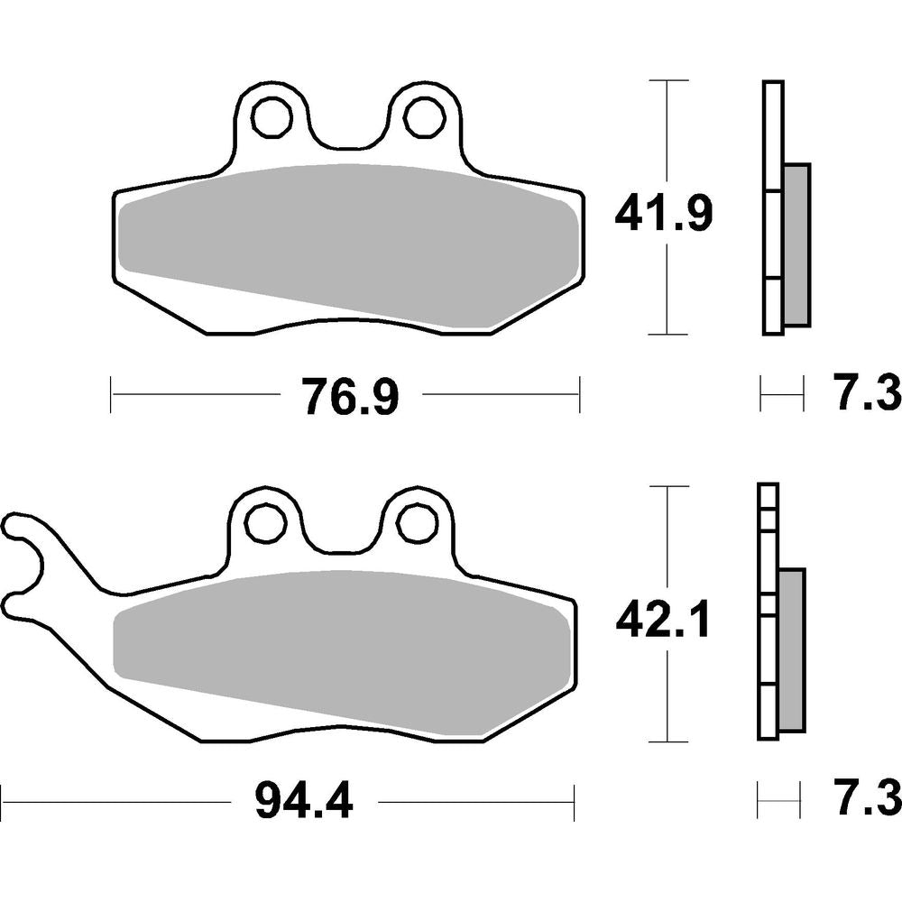 Scooter Brake Pads | Organic Standard | Front - Ecer90