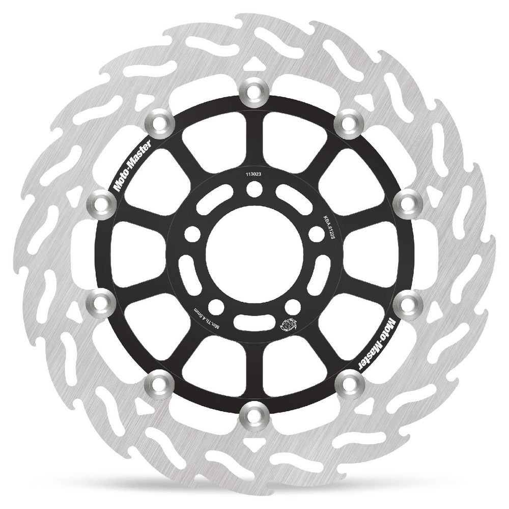 Brake Disc Road Flame - Floating - Front Right - Kawasaki: Zx-6r, Zr, Zzr, Gpz 1100 - Grafite Offroad