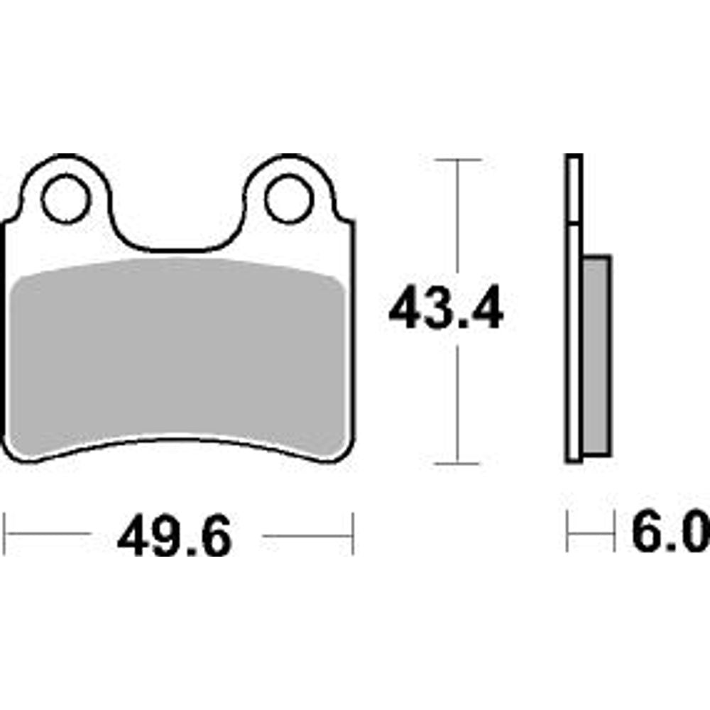 Street Brake Pads | Organic Standard | Rear - Ecer90