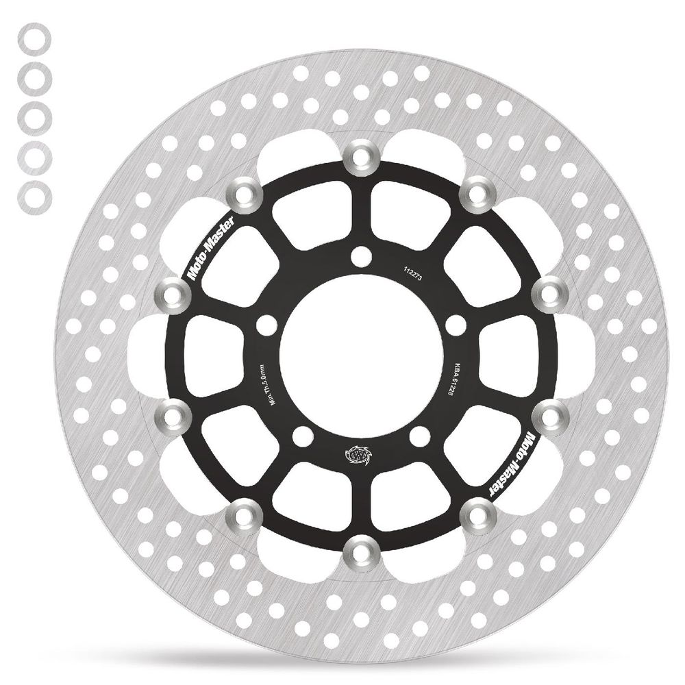 Brake Disc Road Halo Racing - Floating - Front Left - Triumph: Bonneville - Grafite Offroad