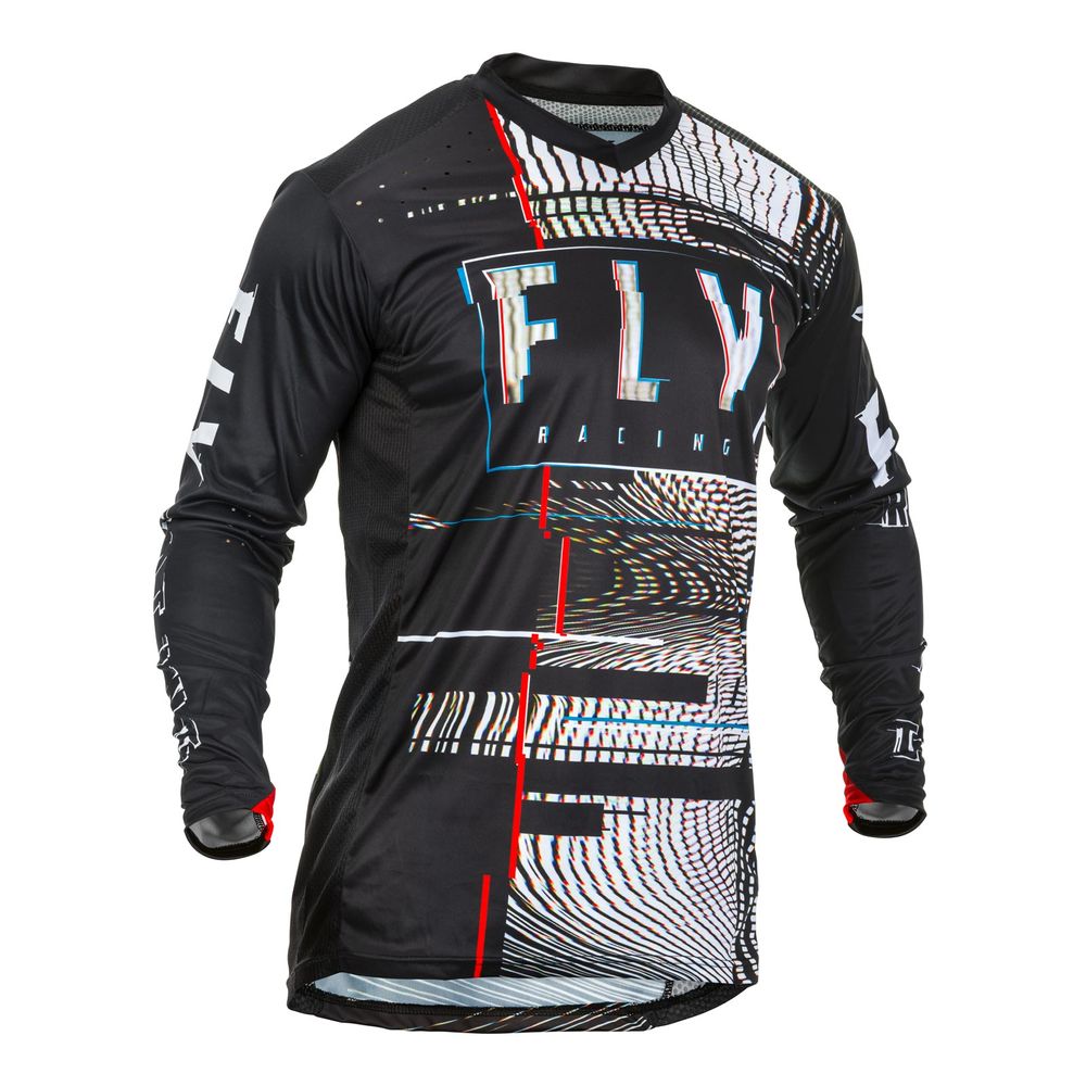 Cross Lite Glitch Black/Red/Blue L Jersey - Grafite Offroad